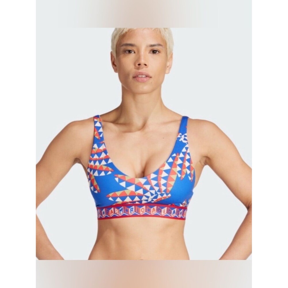 ADIDAS X FARM RIO MEDIUM-SUPPORT BRA SIZE XS